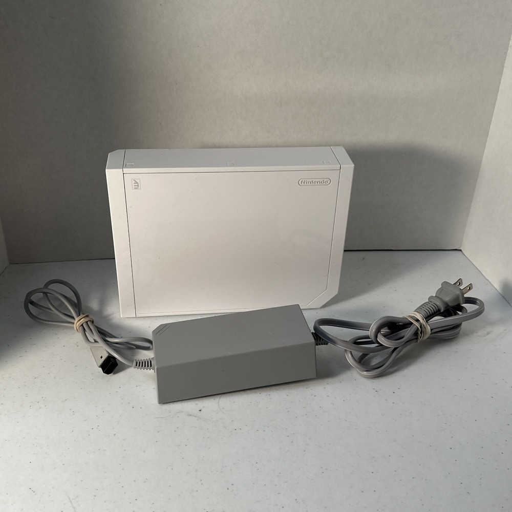 Nintendo Wii Replacement Console & Power White RVL-101 (USA) Tested Working