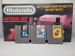 NES Action Set Complete In Box with Mario 1 2 and 3 (See Description) Tested