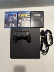 Sony PlayStation 4 500GB Jet Black Console Complete Bundle Tested & Working!