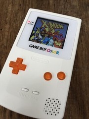 Nintendo Gameboy Colour Color White Orange Handheld Gaming Console BACKLIT IPS 2