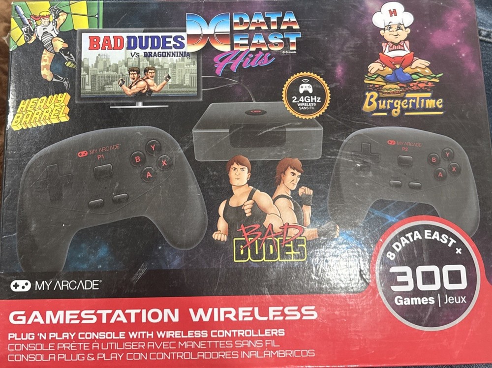 My arcade GameStation Wireless Plug & Play Console 300+ Games w/ Data East Hits