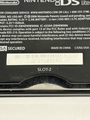 Nintendo DS Lite Black Broken Hinge Works Plays Both Sides Parts Or Repair READ
