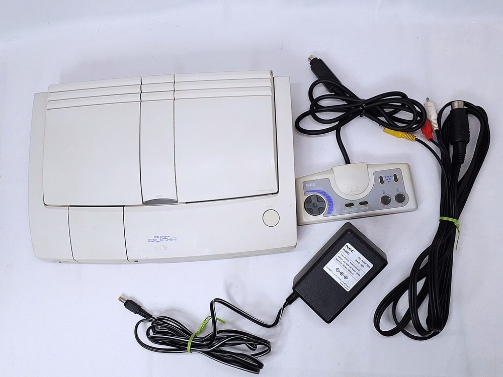 PC Engine Duo-R console controller set Super CD-Rom2 NTSC-J Japan Tested