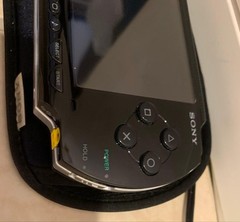Sony PSP Console with AC Adapter, Memory Card, Case & Strap