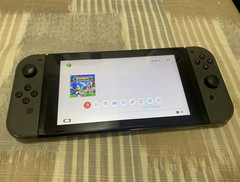 Nintendo Switch Console Tablet Black/Green w/ Green Back Plate, Wi-Fi HDMI