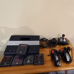 Atari 7800 ProSystem Console Bundle 5 Game Programs Tested Working