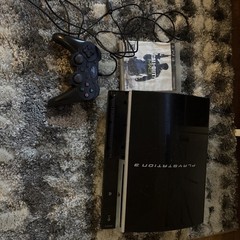 Sony Fat Playstation 3 PS3 CECHK01 80GB Console Controller Remote Dock untested