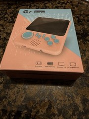 G7 3.5 in Handheld Game Player Console, TV Out TV Compatible, Pink Blue
