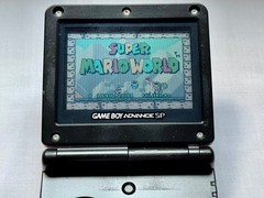 Nintendo Gameboy Advance SP AGS001 Onyx Black Handheld w/ USB Cable & Battery