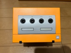 Nintendo GameCube Console & Controller Orange Color with Games Japan 0530