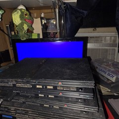 Sony PlayStation 2 Slim Launch Edition Charcoal Black Console Working Unit