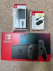 Nintendo Switch Bundle – Gray Joy-Cons, Pro Controller, 256GB SDXC, + More