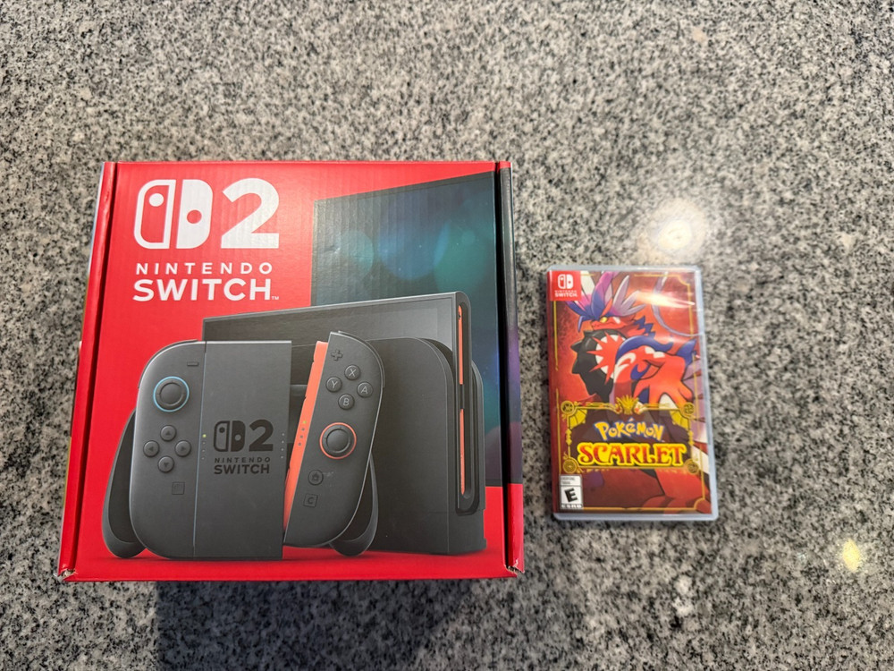 Nintendo Switch 2 Handheld Console System with Pokemon Scarlet Game