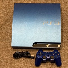 6 111 Good Condition PS3 Console CECH 3000B Splash Blue