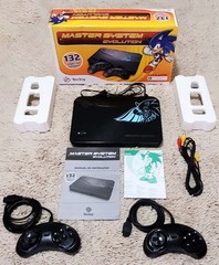 MASTER SYSTEM EVOLUTION – RARE BLACK VERSION TECTOY BRAZIL NEW CIB – 132 GAMES🔥