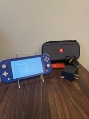 Nintendo Switch Lite Purple Handheld Console HDH-001 w/ Charger, 128GB SD & Case