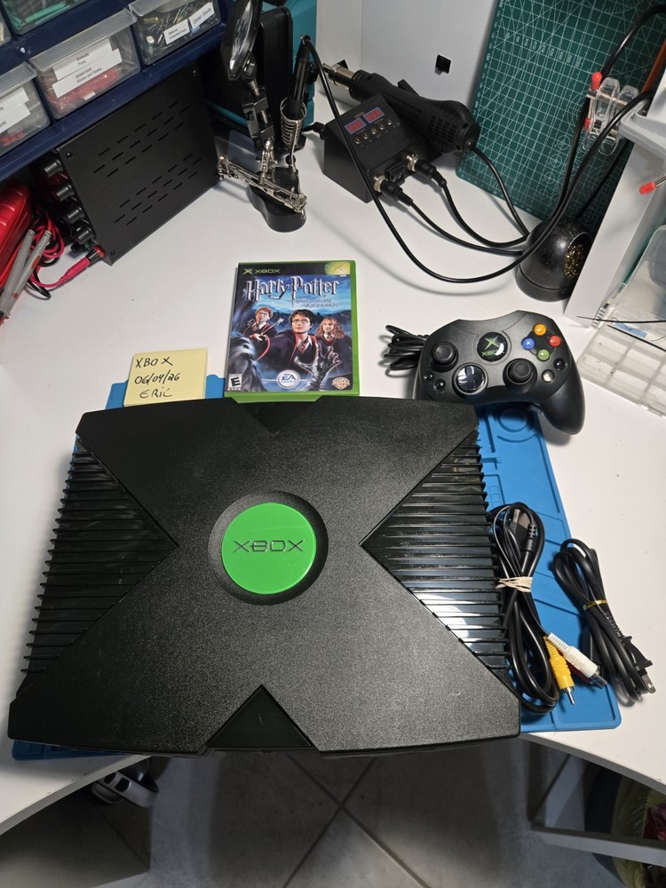 Microsoft Xbox OMG console Completely Cleaned with 1 Game and 1 Controller.