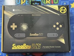 Used Hyperkin SupaBoy Portable Pocket BlackGold Console (Box & Manual Included)