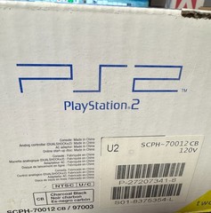 Sony PlayStation 2 PS2 Slim Charcoal Black Console SCPH-75001CB NEW Open Box!!!