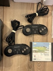 Panasonic 3DO REAL FZ-1 Console Bundle 2 Controllers 2 Games For Parts Powers On