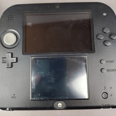Nintendo 2DS Black/Red Handheld Console w/ Charger, Stylus, and 4 Games Tested