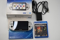 PlayStation Vita Silver console PCH-2000 ZA25 Wi-Fi model MINECRAFT set SONY