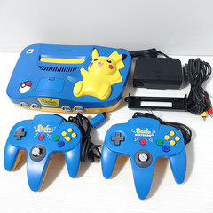 Nintendo64 N64 Pikachu Console Blue yellow Edition Region Free Import Japan