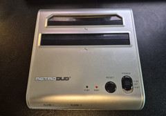 Retro-Bit Retro Duo Twin Video Game System Silver/Black No Cords, No Power