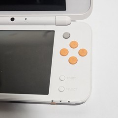 Nintendo 2DS XL Console System White/Orange Clean Tested With Charger