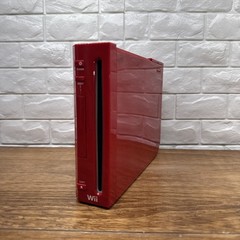 Nintendo Wii Gamecube Compatible Red Console RVL-001 Tested Works Console ONLY