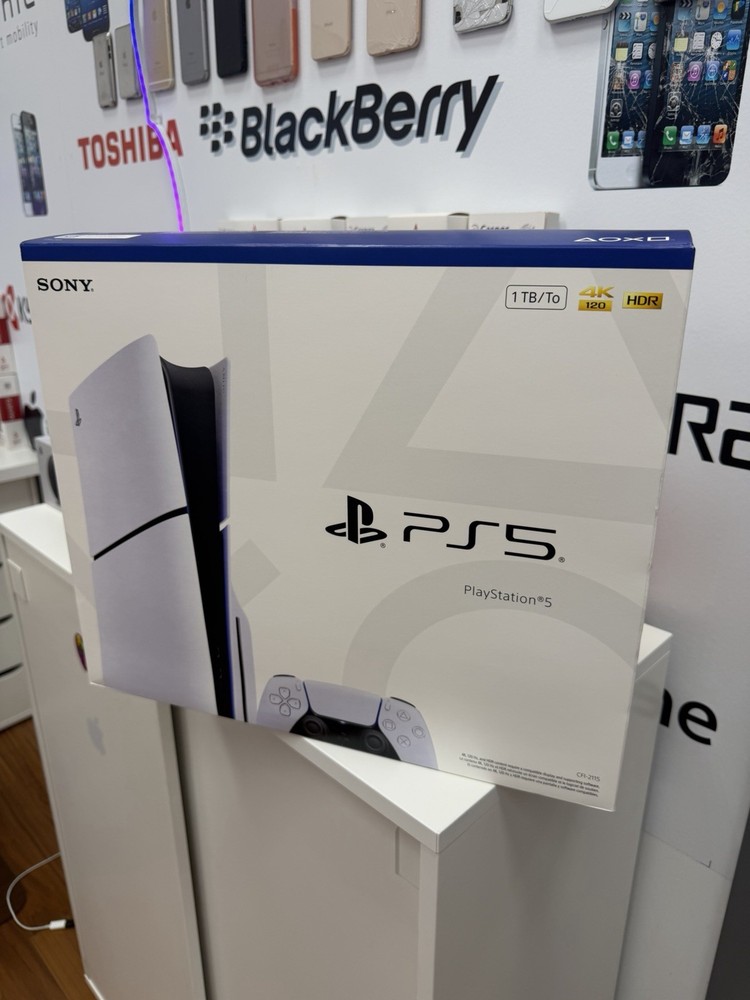 Sony PlayStation 5 Slim Disc Edition 1TB White Console Gaming System