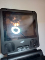 Black Nintendo GameCube Console + Intec Black Portable LCD Screen Attached