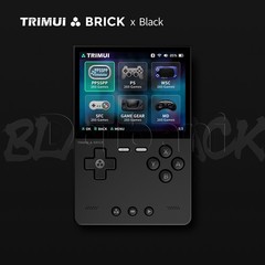 TrimUI Brick Black Open Source Handheld Game Console with 64GB