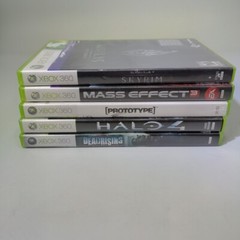 Xbox 360 S Slim 4GB Console Bundle Controller Lot Of 5 Games #ML 2