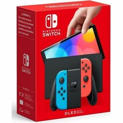 Nintendo Switch Gaming Console OLED Model w/ Neon Red & Neon Blue Joy-Con