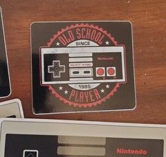 1985 Original NES Nintendo controller STICKERS (6) Vintage Retro Eighties Lookin