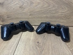 Sony PS3 Console Bundle 2 OEM Controllers GTA V Skate 3 Red Dead COD Tested