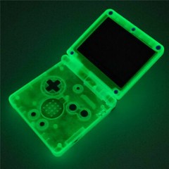 Nintendo Game Boy Advance GBA SP Glow in the Dark Clear Yellow System AGS 001