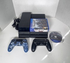 Sony PlayStation 4 PS4 CUH Console 1TB Nyko Storage 2 Controllers 4 Games Bundle