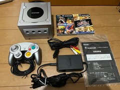 Nintendo GameCube Console & Controller Silver Color with BOX and Manual Games 01