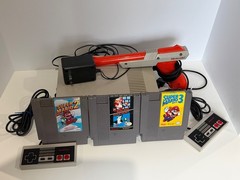 Original NES Console Bundle Cleaned OEM 72 Pin Controllers Zapper Mario/Duckhunt