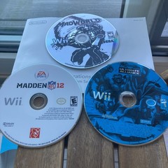 Nintendo Wii Red Console cib Bundle Nice! 4 Games see description