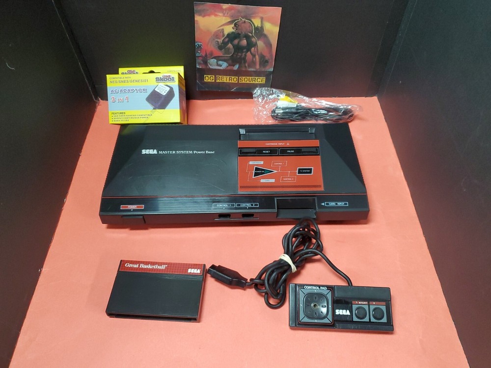 Sega Master System Console Tested w/ controller & new power cord & RCA cable