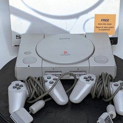 Sony PlayStation 1 PS1 Gray Console Box+2 Controllers+7 Games:Cool Boarders