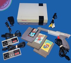 Restored Fully WORKING NES Console with Super Mario Bros 1 2 3 Tested NINTENDO