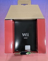 Nintendo Wii Mini Red Console Bundle with Sealed Mario Kart Wii Opened Box New