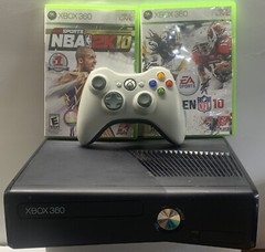 Xbox 360 S Console 8GB 1 controller & NBA 2K10 and MADDEN 2010 Adult Owned