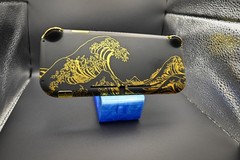 Nintendo Switch Lite 256GB Custom Gold Wave Hall Effect No Drift Bundle