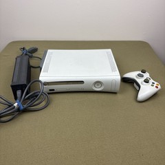 Microsoft Xbox 360 White 16GB Console Bundle Controller Tested Working