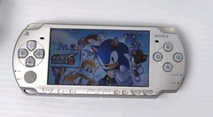 PSP-2001 Console Silver 2 Games Charger & Case Needs Cleaned Sold As Is